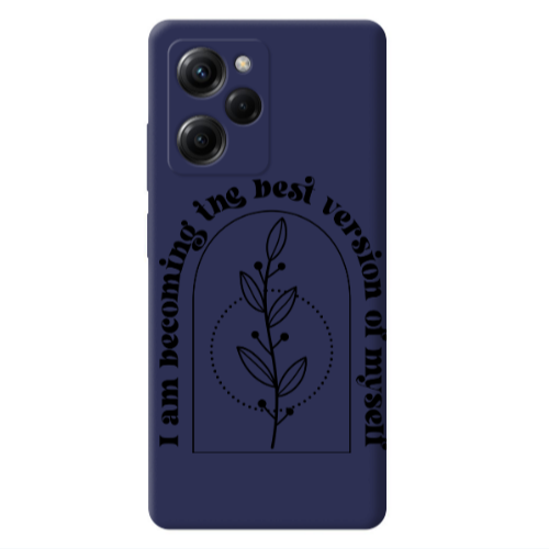 Xiaomi Poco X5 Pro I am Becoming Dark blue Colored Silicone TPU Θήκη