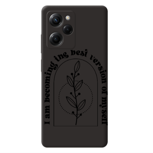Xiaomi Poco X5 Pro I am Becoming Black Colored Silicone TPU Θήκη