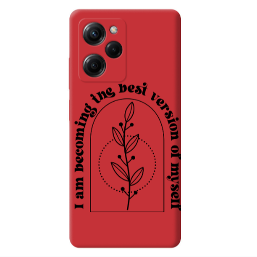 Xiaomi Poco X5 Pro I am Becoming Red Colored Silicone TPU Θήκη