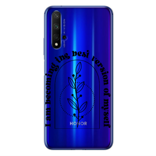 Huawei Nova 5 T I am Becoming Transparent Silicone TPU Θήκη
