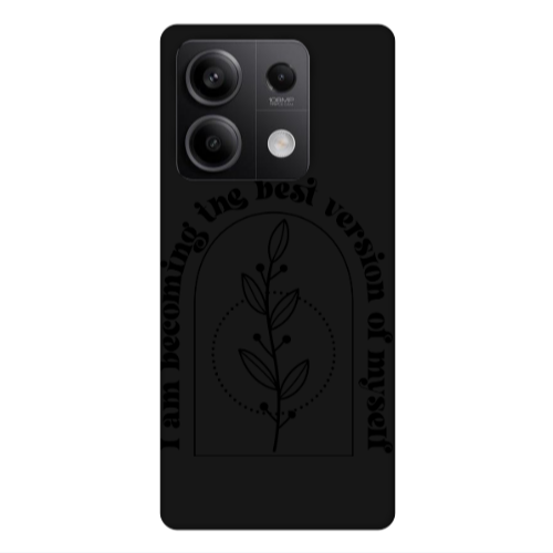 Xiaomi Redmi Note 13 5G I am Becoming Black Colored Silicone TPU Θήκη
