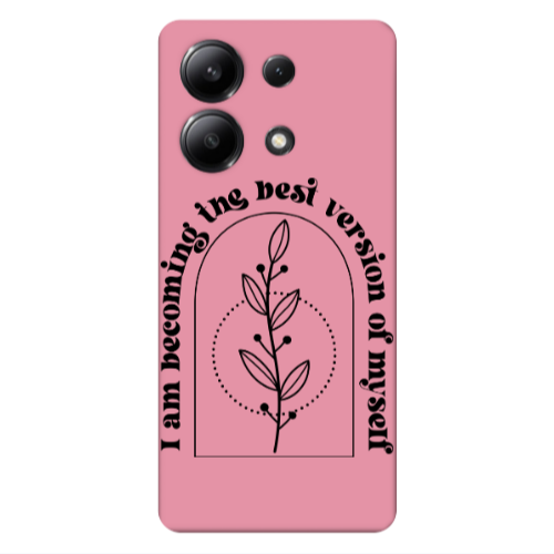 Xiaomi Redmi Note 13 4G I am Becoming Pink Colored Silicone TPU Θήκη