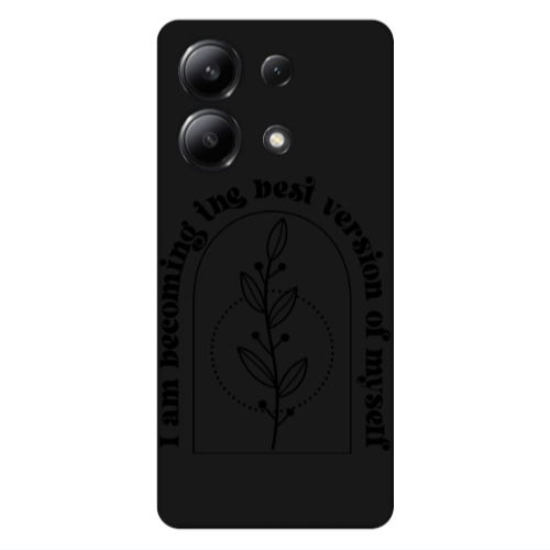 Xiaomi Redmi Note 13 4G I am Becoming Black Colored Silicone TPU Θήκη