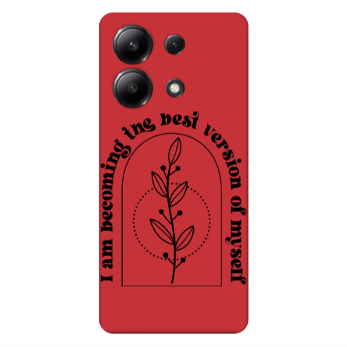 Xiaomi Redmi Note 13 4G I am Becoming Red Colored Silicone TPU Θήκη