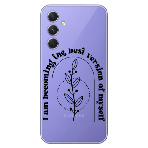 Samsung A55 I am Becoming Transparent Silicone TPU Θήκη