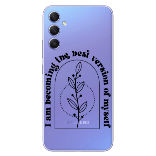 Samsung A25 I am Becoming Transparent Silicone TPU Θήκη