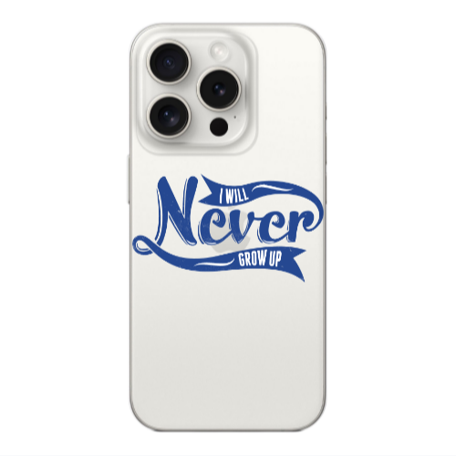 Apple Iphone 16 Pro Max I Will Never Grow Up Transparent Silicone TPU Θήκη