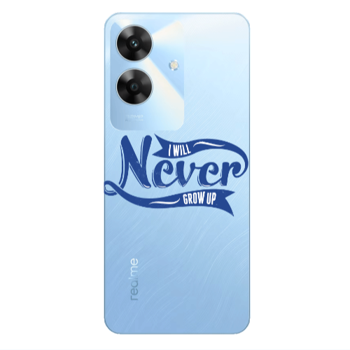 Realme Note 60 I Will Never Grow Up Transparent Silicone TPU Θήκη