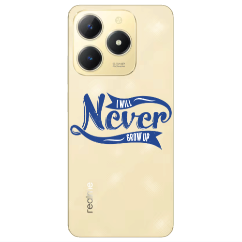 Realme C61 I Will Never Grow Up Transparent Silicone TPU Θήκη