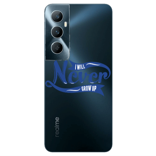 Realme C65 I Will Never Grow Up Transparent Silicone TPU Θήκη