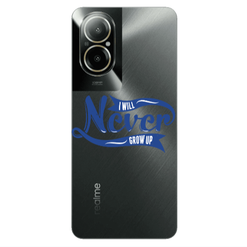 Realme C67 I Will Never Grow Up Transparent Silicone TPU Θήκη