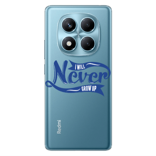 Xiaomi Redmi Note 14 Pro I Will Never Grow Up Transparent Silicone TPU Θήκη