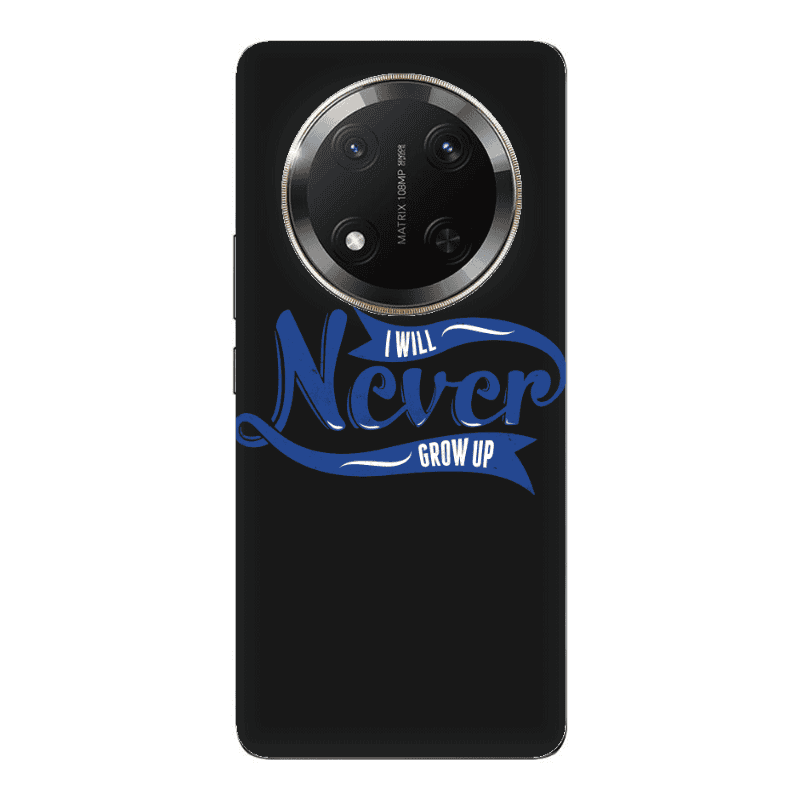 Honor Magic 7 Lite I Will Never Grow Up Black Colored Silicone TPU Θήκη