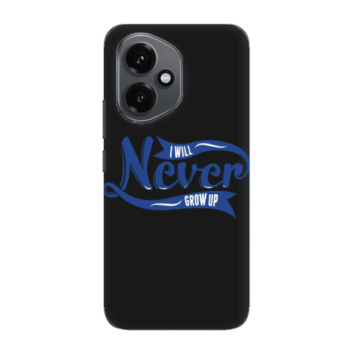 Honor Magic 400 I Will Never Grow Up Black Colored Silicone TPU Θήκη