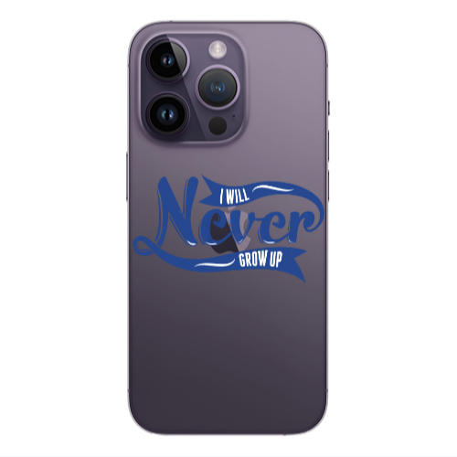 Apple iPhone 14 Pro Max I Will Never Grow Up Transparent Silicone TPU Θήκη