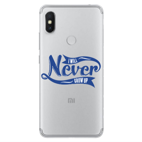 Xiaomi Redmi S2 I Will Never Grow Up Transparent Silicone TPU Θήκη