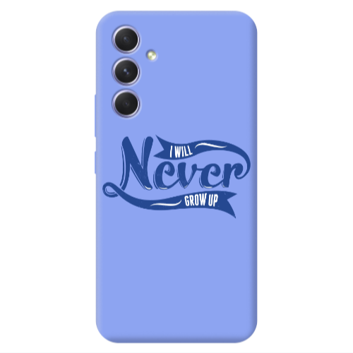 Samsung A54 I Will Never Grow Up Light Purple Colored Silicone TPU Θήκη