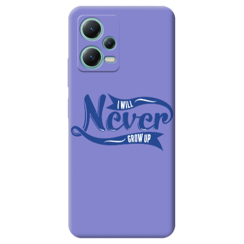 Xiaomi Redmi Note 12 Pro 5G I Will Never Grow Up Purple Colored Silicone TPU Θήκη