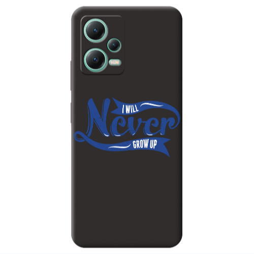 Xiaomi Redmi Note 12 Pro 5G I Will Never Grow Up Black Colored Silicone TPU Θήκη