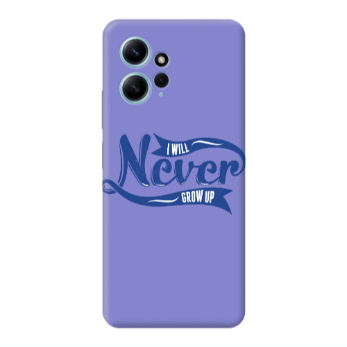 Xiaomi Redmi Note 12 4G I Will Never Grow Up Purple Colored Silicone TPU Θήκη