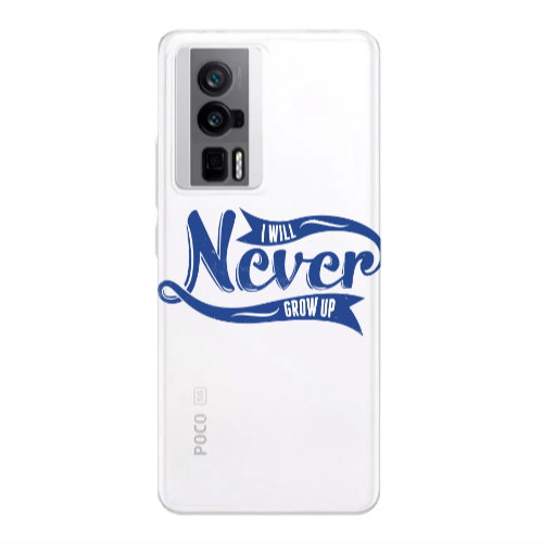Xiaomi Poco F5 Pro I Will Never Grow Up Transparent Silicone TPU Θήκη