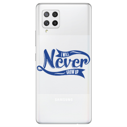 Samsung A42 5G I Will Never Grow Up Transparent Silicone TPU Θήκη
