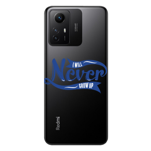 Xiaomi Redmi Note 12s I Will Never Grow Up Transparent Silicone TPU Θήκη