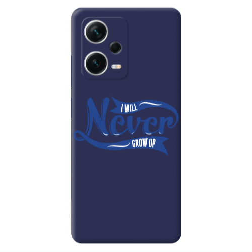 Xiaomi Poco X5 I Will Never Grow Up Dark blue Colored Silicone TPU Θήκη