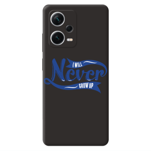 Xiaomi Poco X5 I Will Never Grow Up Black Colored Silicone TPU Θήκη