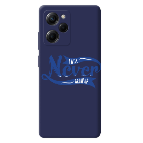 Xiaomi Poco X5 Pro I Will Never Grow Up Dark blue Colored Silicone TPU Θήκη
