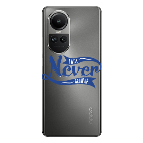 Oppo Reno10 5G I Will Never Grow Up Transparent Silicone TPU Θήκη