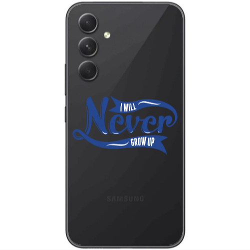 Samsung  Galaxy A05s I Will Never Grow Up Transparent Silicone TPU Θήκη
