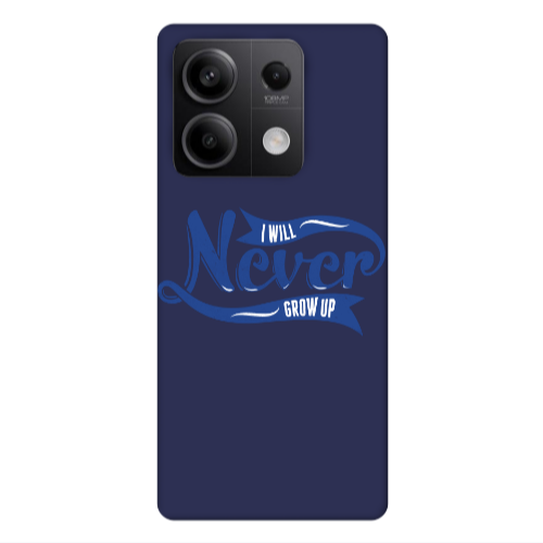 Xiaomi Redmi Note 13 5G I Will Never Grow Up Dark blue Colored Silicone TPU Θήκη