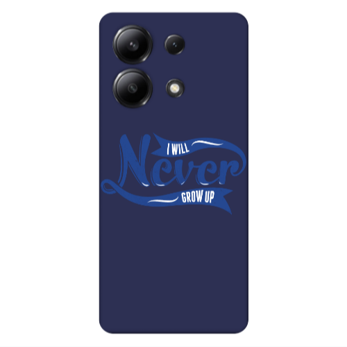 Xiaomi Redmi Note 13 4G I Will Never Grow Up Dark blue Colored Silicone TPU Θήκη