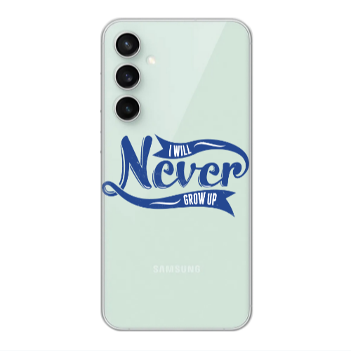 Samsung S24 Plus I Will Never Grow Up Transparent Silicone TPU Θήκη