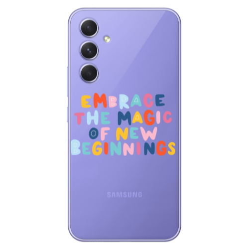 Samsung A56 Embrace Transparent Silicone TPU Θήκη