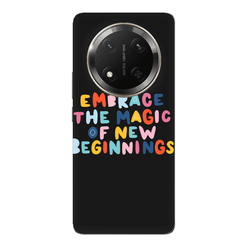 Honor Magic 7 Lite Embrace Black Colored Silicone TPU Θήκη