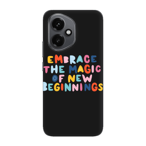 Honor Magic 400 Embrace Black Colored Silicone TPU Θήκη