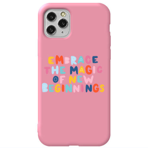 Apple iPhone 11 Pro Embrace Pink Colored Silicone TPU Θήκη