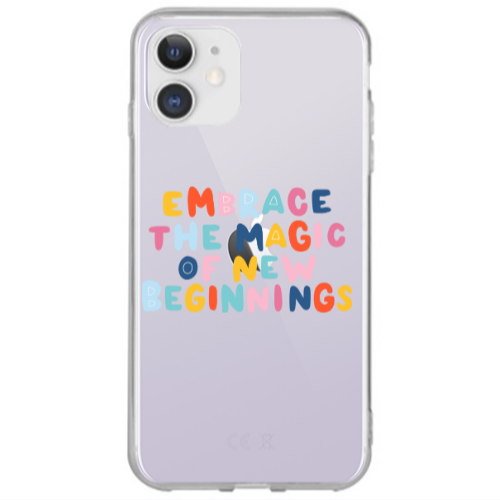 Apple iPhone 12 Embrace Transparent Silicone TPU Θήκη