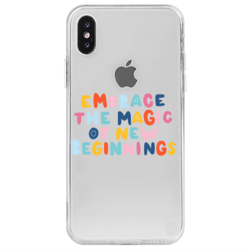 Apple iPhone X Embrace Transparent Silicone TPU Θήκη