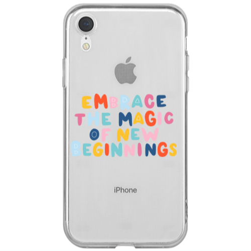 Apple iPhone Xr Embrace Transparent Silicone TPU Θήκη