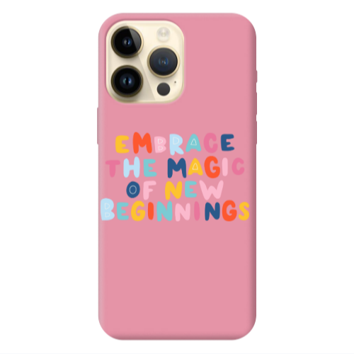 Apple iPhone 13 Pro Max Embrace Pink Colored Silicone TPU Θήκη