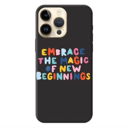 Apple iPhone 13 Pro Max Embrace Black Colored Silicone TPU Θήκη