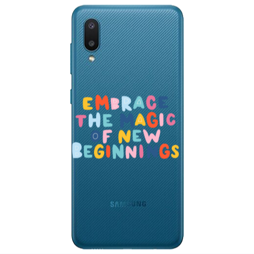 Samsung A02 Embrace Transparent Silicone TPU Θήκη