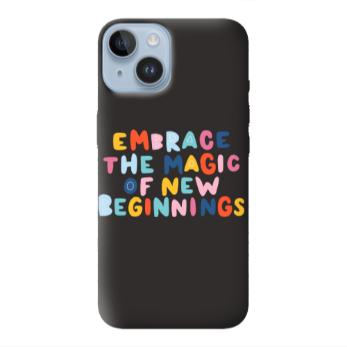 Apple iPhone 14 Plus Embrace Black Colored Silicone TPU Θήκη