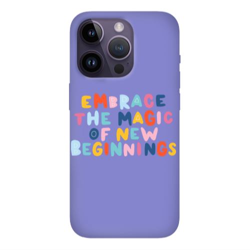 Apple iPhone 14 Pro  Embrace Purple Colored Silicone TPU Θήκη