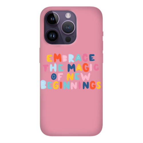 Apple iPhone 14 Pro  Embrace Pink Colored Silicone TPU Θήκη