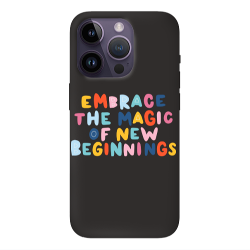Apple iPhone 14 Pro  Embrace Black Colored Silicone TPU Θήκη