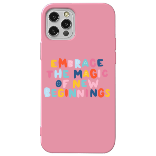 Apple iPhone 13 Pro Embrace Pink Colored Silicone TPU Θήκη